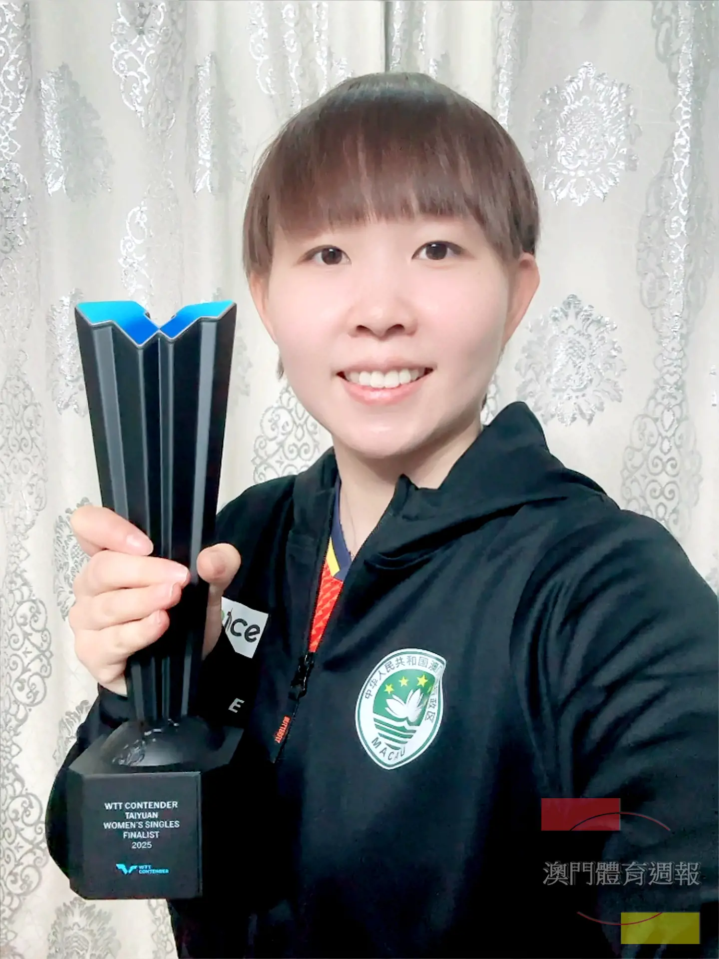 朱雨玲復出7個月以來首捧WTT高級別賽事亞軍.jpg