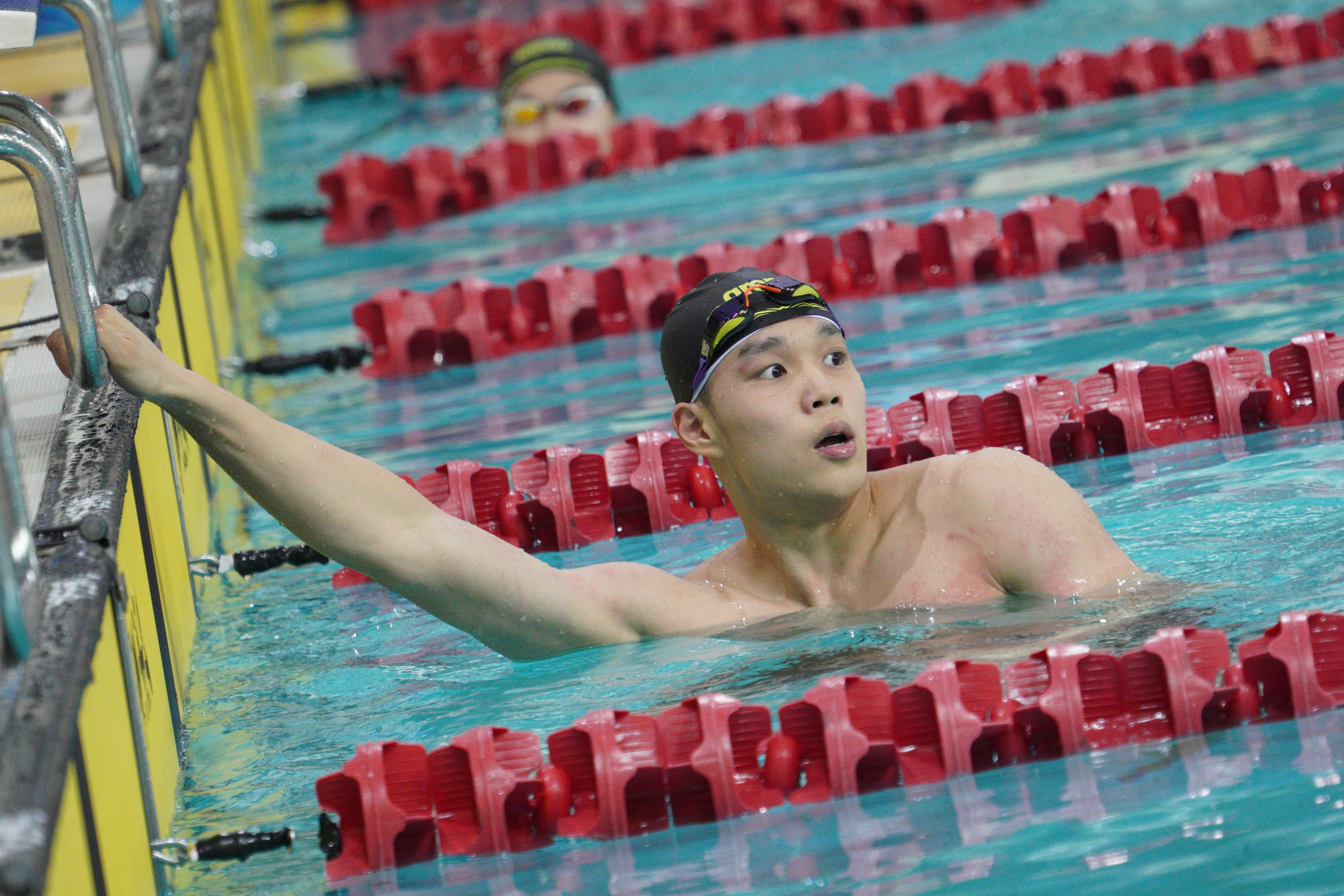 2 林志聰早前在學青會打破男子50米、100米蛙泳分齡紀錄.JPG